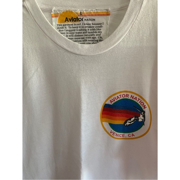 Aviator Nation | white logo tee - Picture 2 of 3